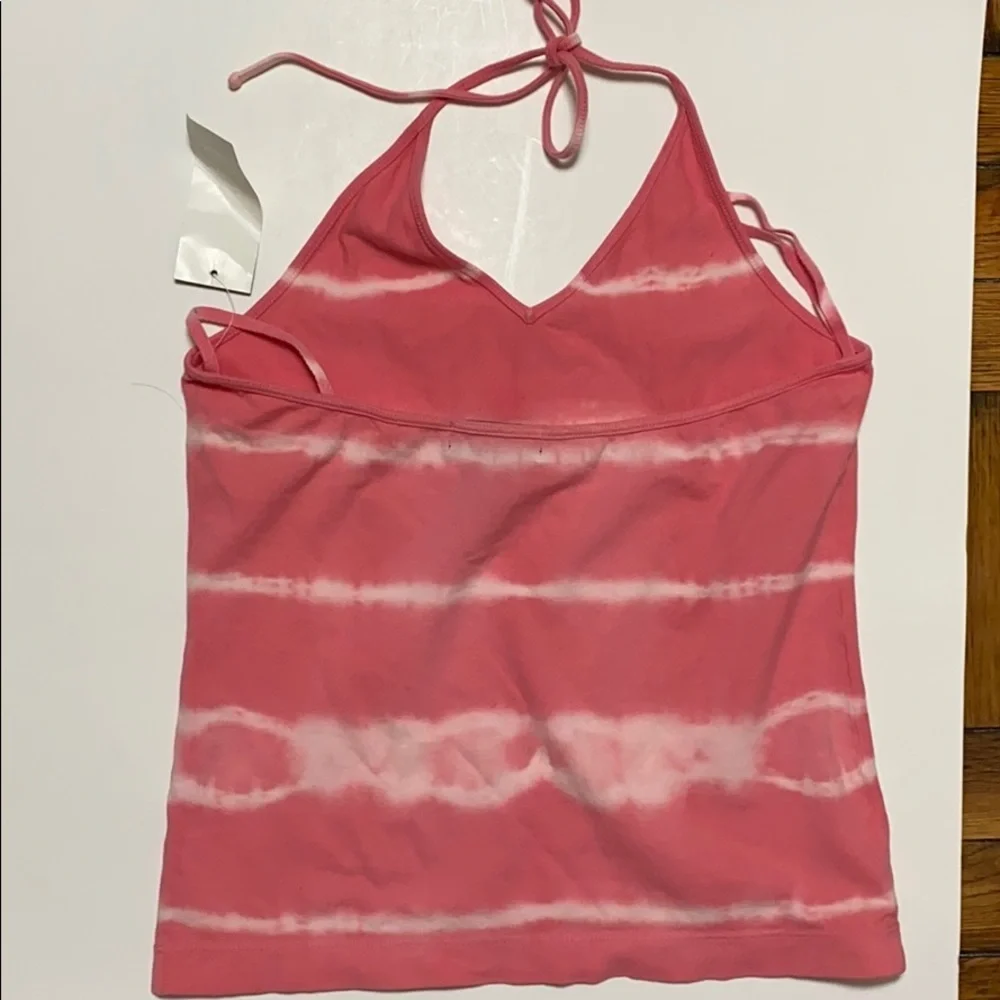 NWT Ralph Lauren pink tie dye backless top size: L